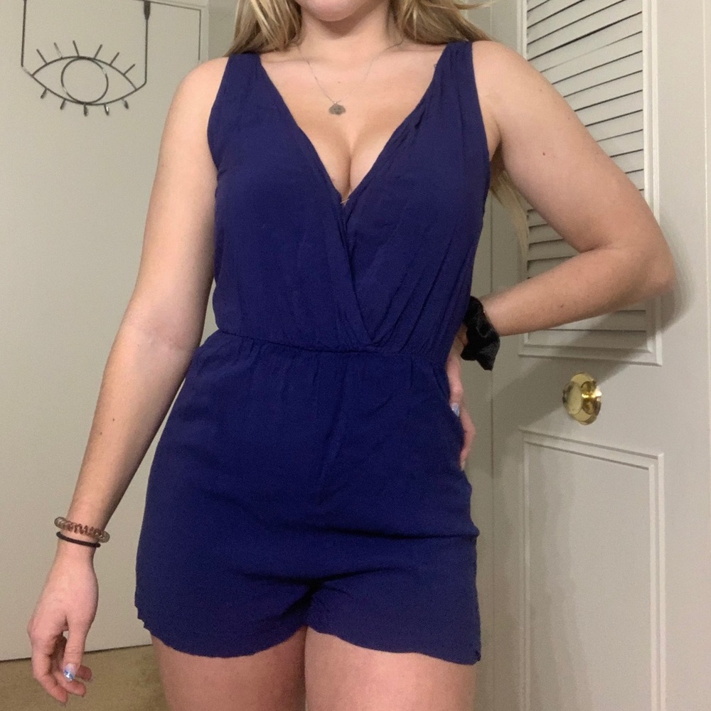 Blue Body Central Romper